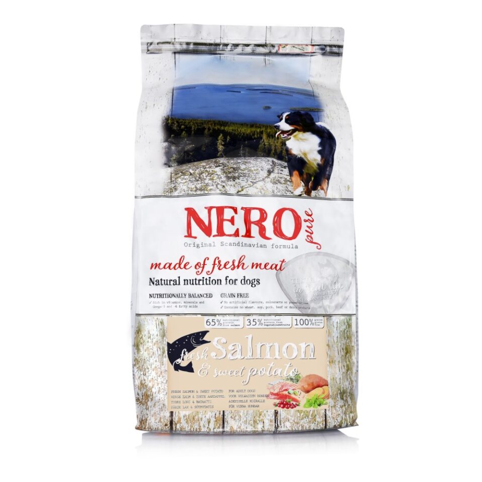 Nero Pure Adult 65% Salmon koerte kuivtoit, 12 kg