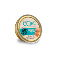 Wellness CORE 98% kahe proteiiniga märgtoit kassidele kana ja lõhe, 12×85 g
