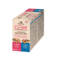 Wellness CORE Flaked Selection Multipack – 8 x 79 g, märgtoit kassidele