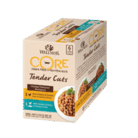 Wellness CORE Tender Cuts Selection Multipack kana/kala valik – 6 x 85 g, märgtoit kassidele