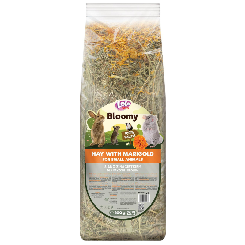 Lolo Pets Bloomy hein saialillega närilisele, 800 g