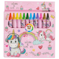 EQ Kids Unicorn rasvakriidid, 12 tk