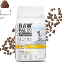 Raw Paleo Ultra täissööt kalkuniga mini koertele, 2 kg