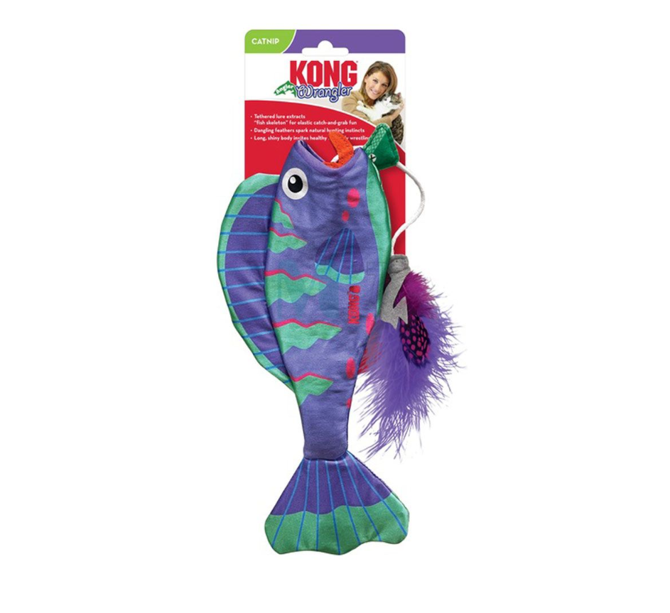 KONG Wrangler Angler Fish kassi mänguasi