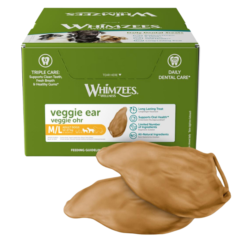 Whimzees Veggie Ear närimismaius koertele
