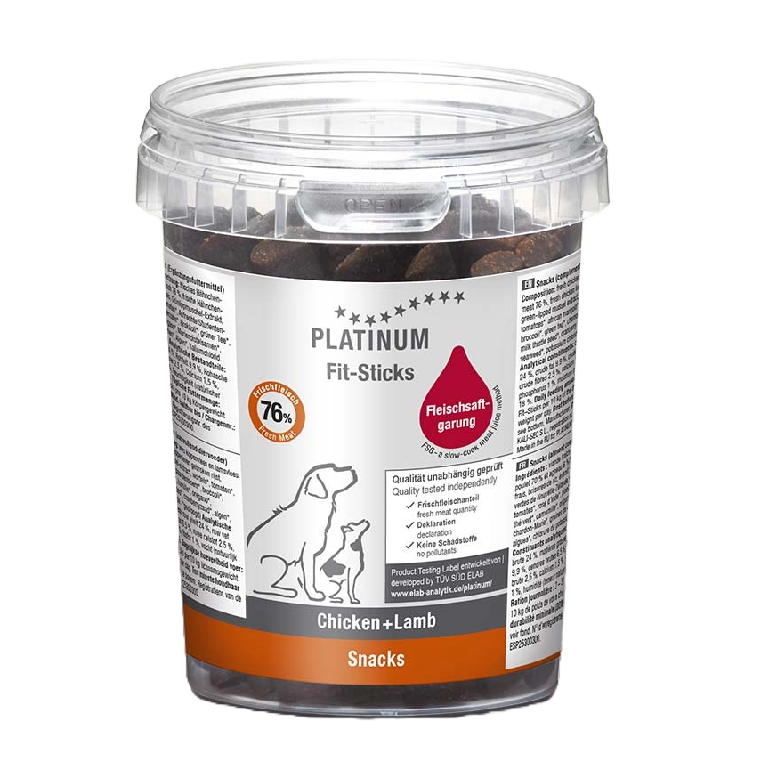 Platinum Fit-Sticks Chicken+Lamb maiused, 300 g