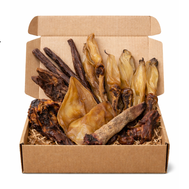 Naturaalsete kuivatatud närimismaiuste komplektpakk