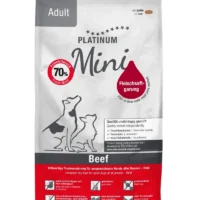 Platinum Adult Beef Mini poolpehme koerte kuivtoit, 900 g