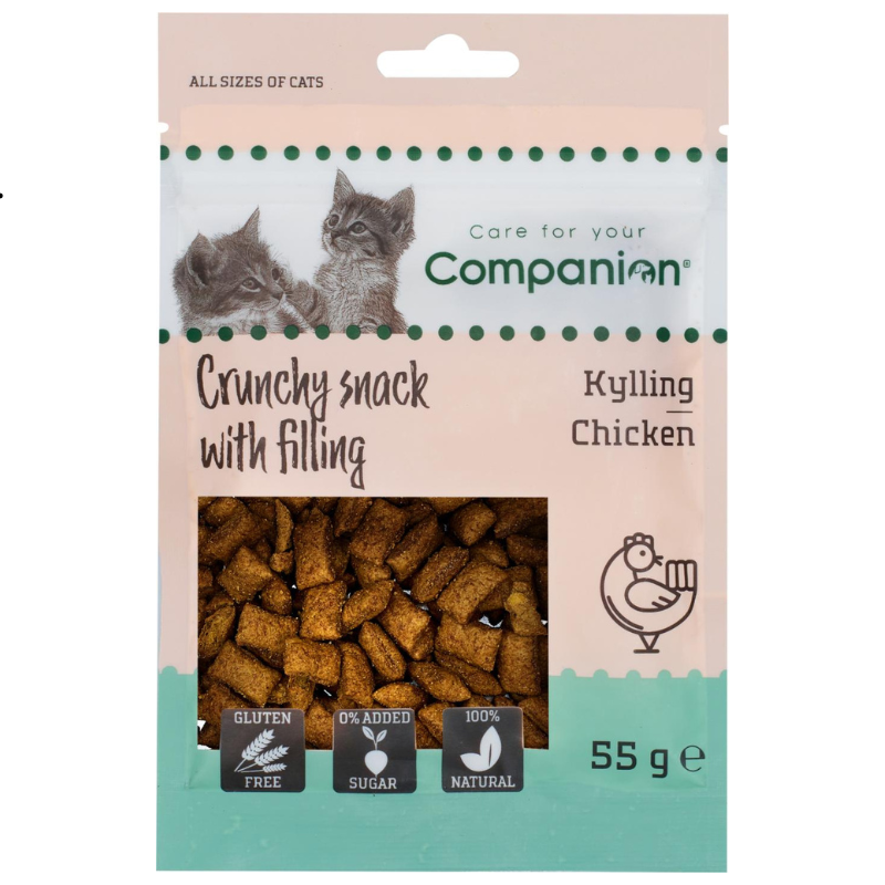 Companion Crunchy Pillow maiused kanaga kassidele, 55 g