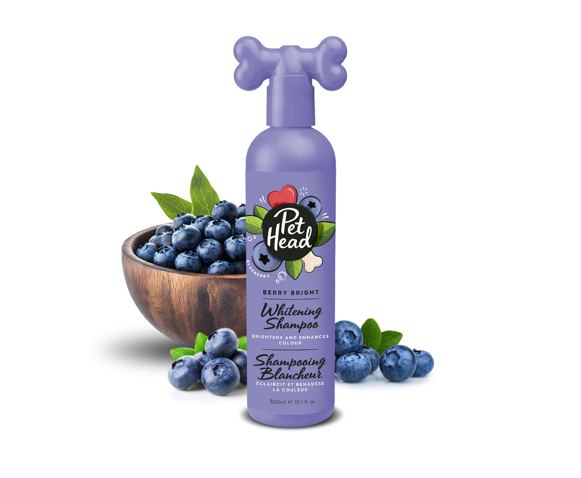 Pet Head Berry Bright valgendav šampoon koertele, 300 ml