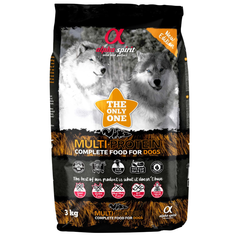 Alpha Spirit The Only One Multi-Protein külmpressitud koeratoit, 3 kg